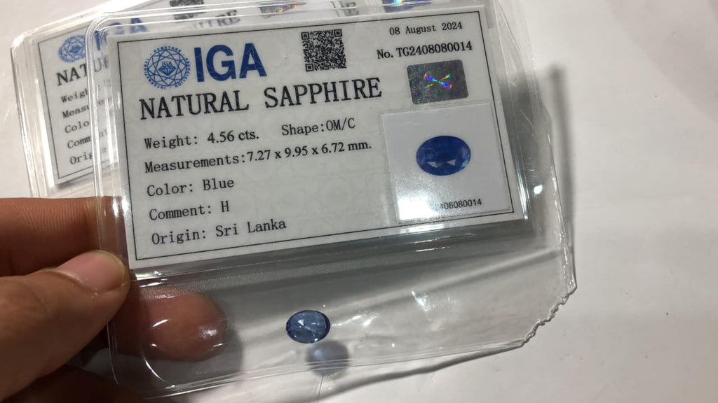 Natural Sapphire blue gemstone