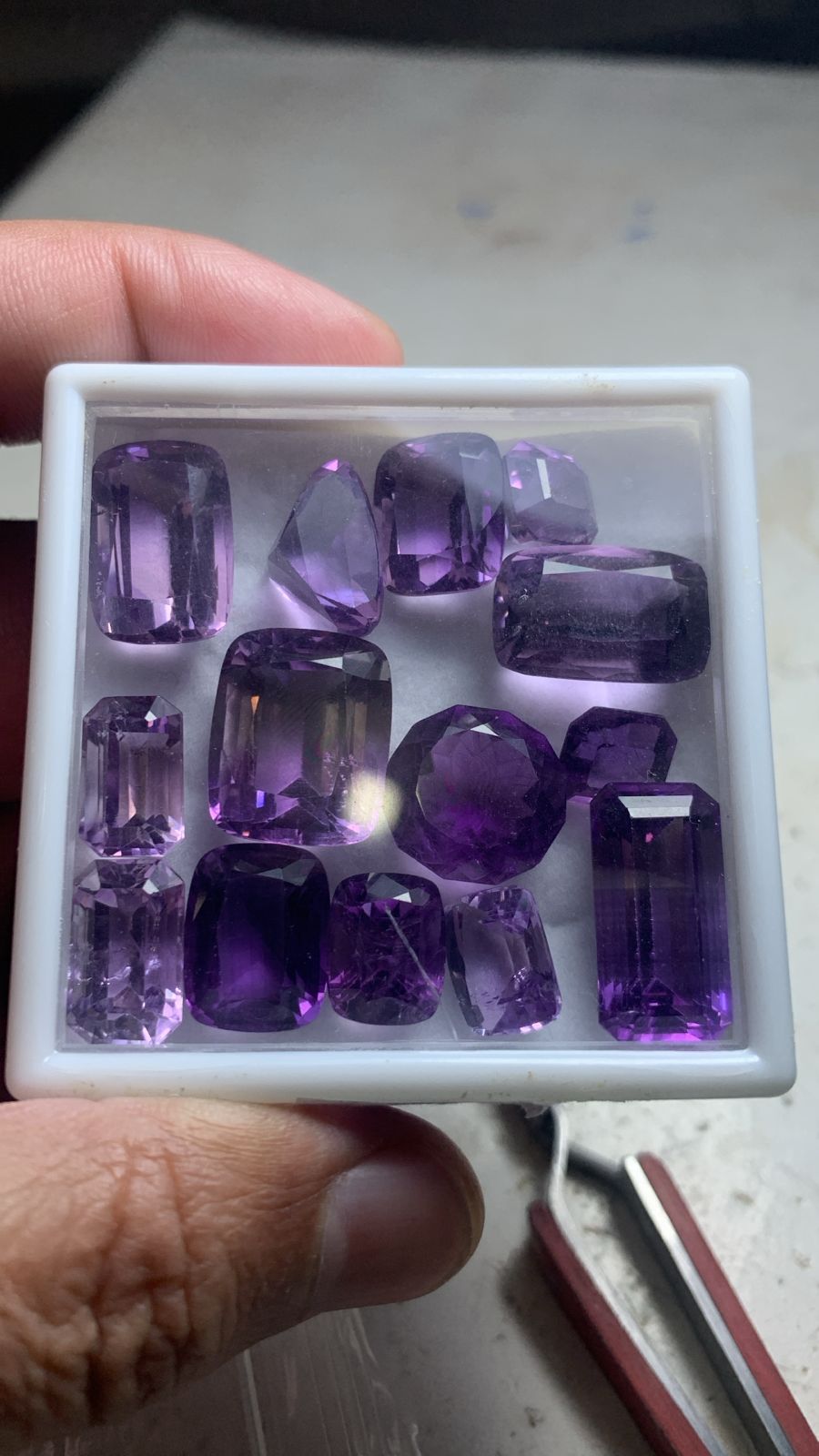 Purple Amethyst Gemstones