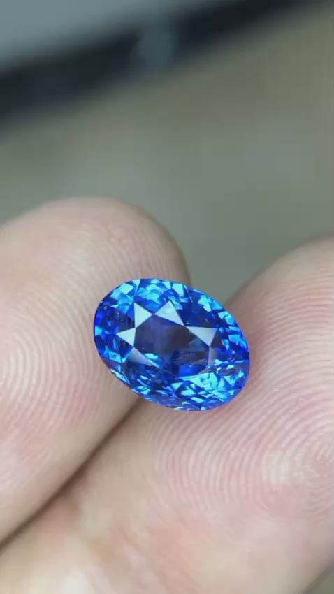 Natural Sapphire blue gemstone